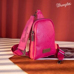 Wrangler Fuchsia Crossbody Bag